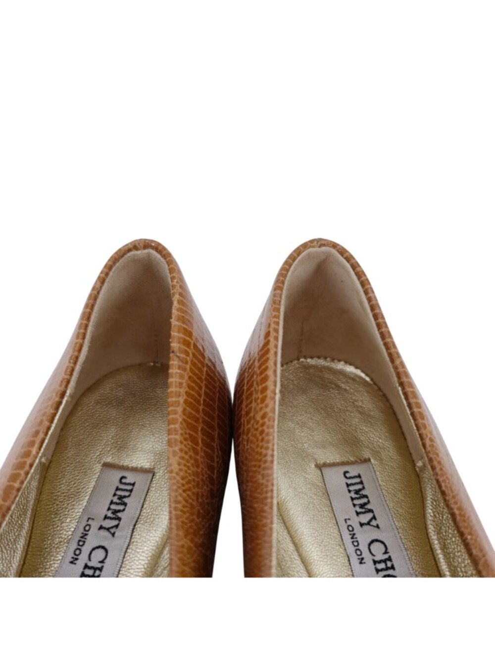 Jimmy Choo Womens US 9 / 39EU Lizard Print Leather Ballet Flats Loafers Shoes - Picture 11 of 12